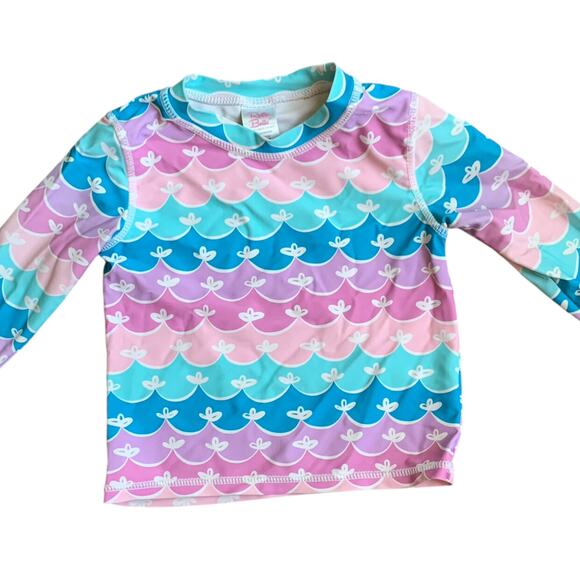 RuffleButts Mermaid Rashguard - Picture 2 of 5